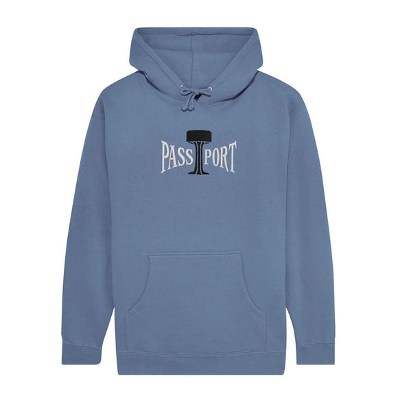 PASS~PORT | TOWERS OF WATER HOODIE. WASHED OUT BLUE AVAILABLE ONLINE AND IN STORE AT MOMENTUM SKATESHOP IN COTTESLOE, WESTERN AUSTRALIA. SHOP ONLINE NOW: www.momentumskate.com.au