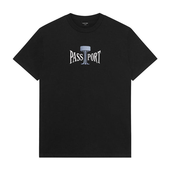 PASS~PORT | TOWERS OF WATER S/S TEE. BLACK AVAILABLE ONLINE AND IN STORE AT MOMENTUM SKATESHOP IN COTTESLOE, WESTERN AUSTRALIA. SHOP ONLINE NOW: www.momentumskate.com.au