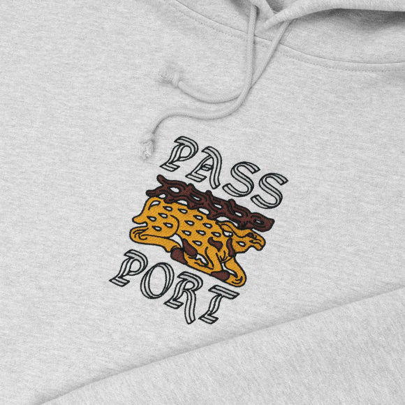 PASS~PORT | ANTLER HOODIE. ASH AVAILABLE ONLINE AND IN STORE AT MOMENTUM SKATESHOP IN COTTESLOE, WESTERN AUSTRALIA. SHOP ONLINE NOW: www.momentumskate.com.au