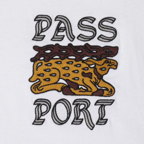 PASS~PORT | ANTLER S/S TEE. WHITE AVAILABLE ONLINE AND IN STORE AT MOMENTUM SKATESHOP IN COTTESLOE, WESTERN AUSTRALIA. SHOP ONLINE NOW: www.momentumskate.com.au
