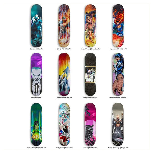 DC Comics - Justice League x Color Bars | Sealed Blind Bag 2025 Series 8.25" Skateboard Deck Available Online and in Store at Momentum Skateshop In Cottesloe, Western Australia. Shop Online Now: www.momentumskate.com.au