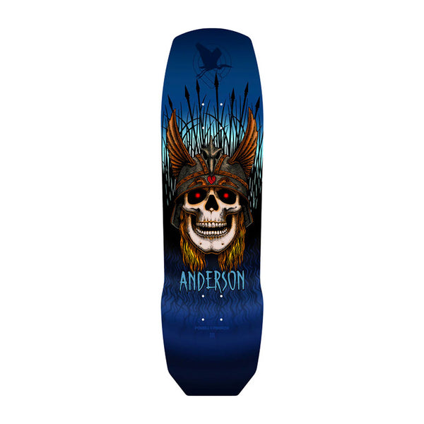 Powell Peralta x Andy Anderson | Pro Heron Skull 290 Skateboard Deck. Blue / 9.13" x 32.8" Available Online and in Store at Momentum Skateshop In Cottesloe, Western Australia. Shop Online Now: www.momentumskate.com.au