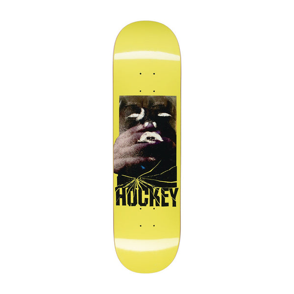 HOCKEY - MAC SKATEBOARD DECK. YELLOW / 8.25" X 31.79" AVAILABLE ONLINE AND IN STORE AT MOMENTUM SKATESHOP IN COTTESLOE, WESTERN AUSTRALIA.