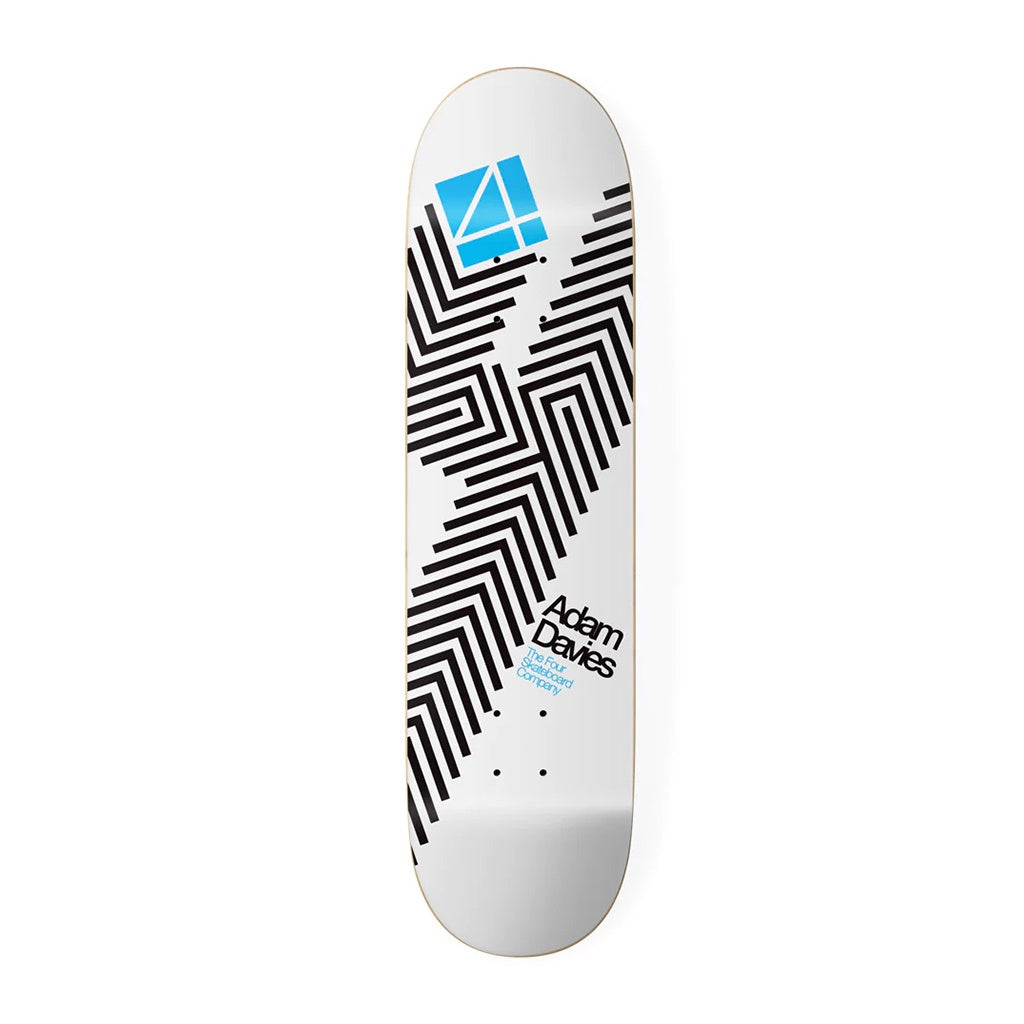 THE 4 SKATEBOARD COMPANY X ADAM DAVIES CLASSIC LINES SKATEBOARD DECK