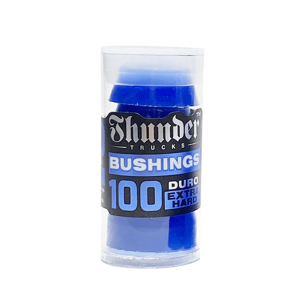 THUNDER | BUSHINGS TUBE. BLUE / EXTRA HARD 100 DURO AVAILABLE ONLINE AND IN STORE AT MOMENTUM SKATESHOP IN COTTESLOE, WESTERN AUSTRALIA.