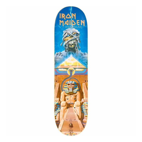 ZERO X IRON MAIDEN | POWERSLAVE SKATEBOARD DECK. 8.5" X 32.3" AVAILABLE ONLINE AND IN STORE AT MOMENTUM SKATESHOP IN COTTESLOE, WESTERN AUSTRALIA.