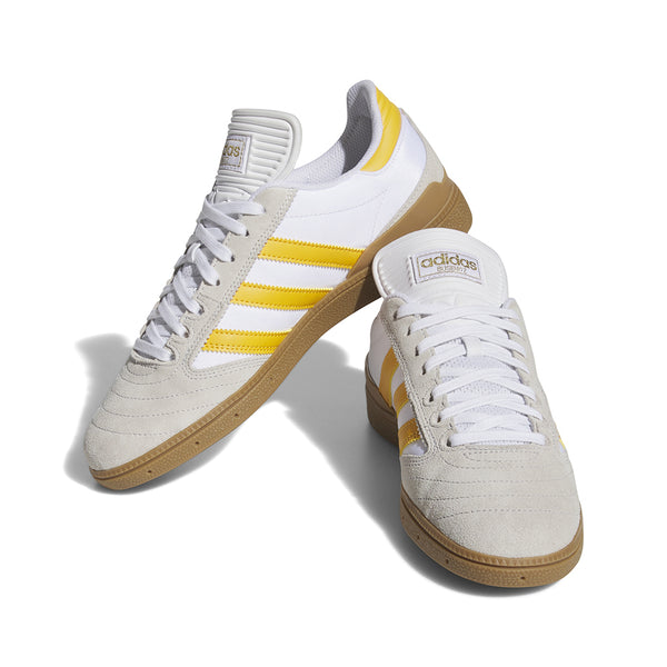 ADIDAS X BUSENITZ | MENS SHOES. CRYSTAL WHITE/YELLOW/GUM IS AVAILABLE ONLINE AND IN STORE AT MOMENTUM SKATESHOP IN COTTESLOE, WESTERN AUSTRALIA.