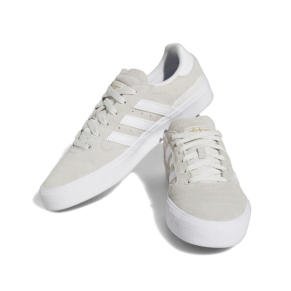 ADIDAS X BUSENITZ | VULC 2 MENS ORIGINAL SHOES. WHITE / WHITE / GOLD AVAILABLE ONLINE AND IN STORE AT MOMENTUM SKATESHOP IN COTTESLOE, WESTERN AUSTRALIA.