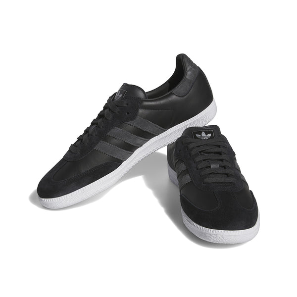 ADIDAS | SAMBA ADV SHOES. BLACK /CARBON / SILVER AVAILABLE ONLINE AND IN STORE AT MOMENTUM SKATESHOP IN COTTESLOE, WESTERN AUSTRALIA.