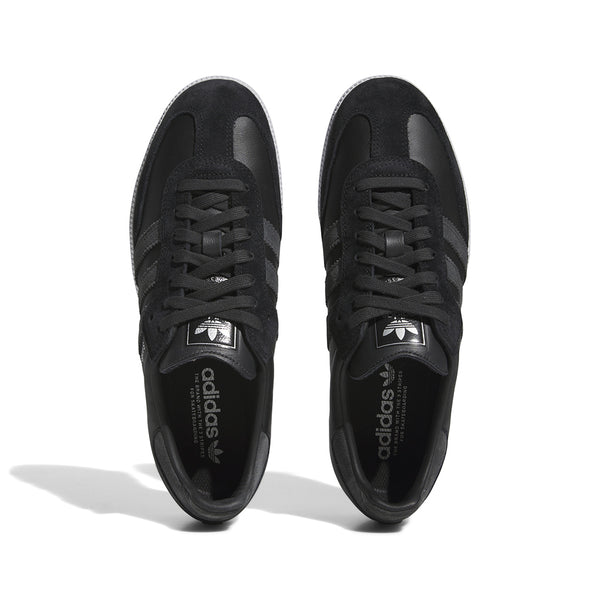 ADIDAS | SAMBA ADV SHOES. BLACK /CARBON / SILVER AVAILABLE ONLINE AND IN STORE AT MOMENTUM SKATESHOP IN COTTESLOE, WESTERN AUSTRALIA.