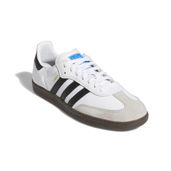 ADIDAS | SAMBA ADV SHOES. WHITE/BLACK /GUM5 AVAILABLE ONLINE AND IN STORE AT MOMENTUM SKATESHOP IN COTTESLOE, WESTERN AUSTRALIA.