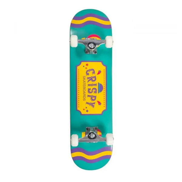 CRISPY | ROOKIE CIRCUS COMPLETE SKATEBOARD. TURQUOISE / 8.0" X 32.0" AVAILABLE ONLINE AND IN STORE AT MOMENTUM SKATESHOP IN COTTESLOE, WESTERN AUSTRALIA.