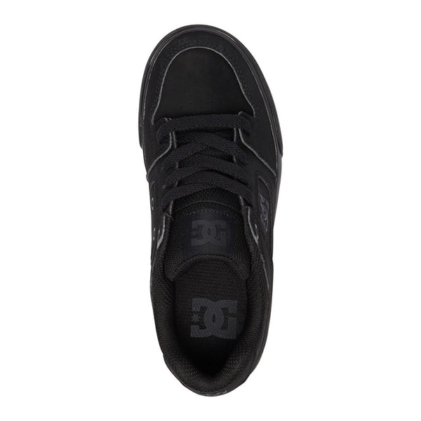 DC | YOUTH PURE SHOES. BLACK / PIRATE BLACK AVAILABLE ONLINE AND IN STORE AT MOMENTUM SKATESHOP IN COTTESLOE, WESTERN AUSTRALIA. SHOP ONLINE NOW: www.momentumskate.com.au