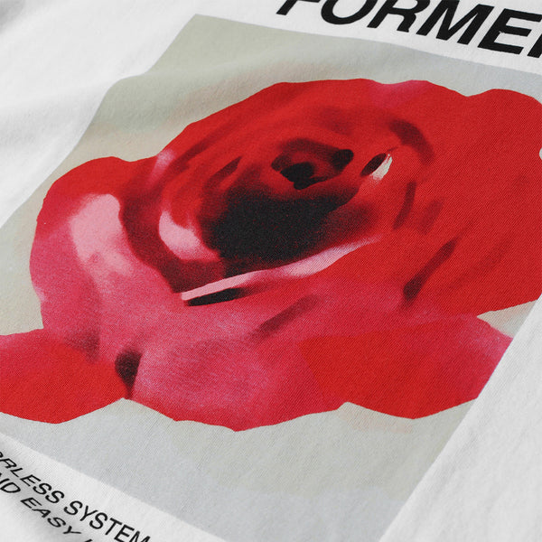 FORMER | ROSETTE S/S TEE. WHITE AVAILABLE ONLINE AND IN STORE AT MOMENTUM SKATESHOP IN COTTESLOE, WESTERN AUSTRALIA. SHOP ONLINE NOW: www.momentumskate.com.au