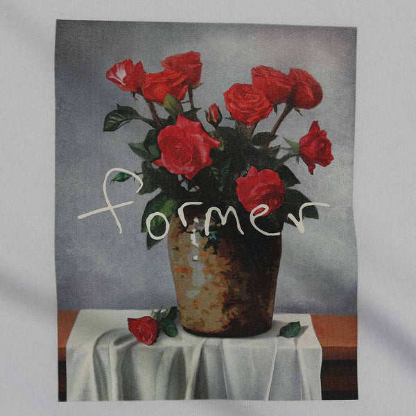 FORMER | STILL LIFE S/S TEE. WHITE AVAILABLE ONLINE AND IN STORE AT MOMENTUM SKATESHOP IN COTTESLOE, WESTERN AUSTRALIA.