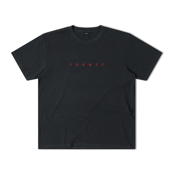 FORMER | SUSPEND OS S/S TEE. WASHED BLACK AVAILABLE ONLINE AND IN STORE AT MOMENTUM SKATESHOP IN COTTESLOE, WESTERN AUSTRALIA. SHOP ONLINE NOW: www.momentumskate.com.au