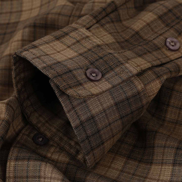 FORMER | VIVIAN CHECK L/S SHIRT. CHOCOLATE AVAILABLE ONLINE AND IN STORE AT MOMENTUM SKATESHOP IN COTTESLOE, WESTERN AUSTRALIA.