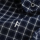 FORMER | VIVIAN CHECK L/S SHIRT. NAVY AVAILABLE ONLINE AND IN STORE AT MOMENTUM SKATESHOP IN COTTESLOE, WESTERN AUSTRALIA.