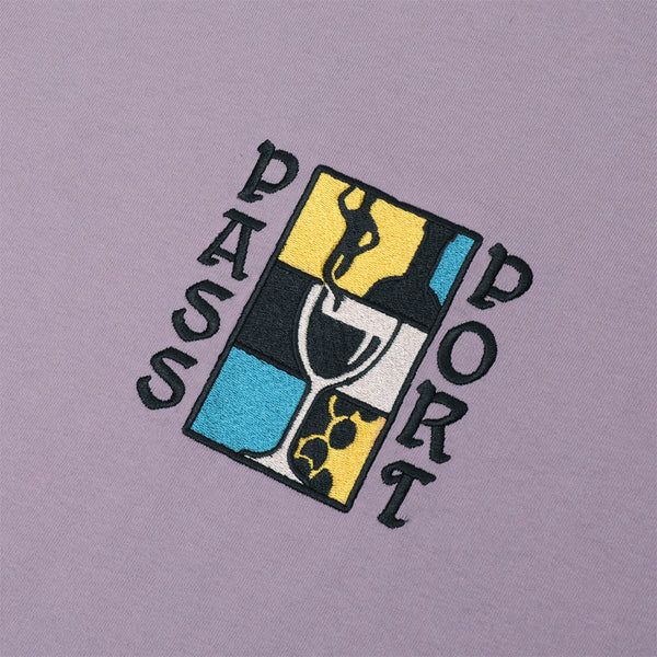 PASS~PORT | DINE EM' S/S TEE. DUSTY LILAC AVAILABLE ONLINE AND IN STORE AT MOMENTUM SKATESHOP IN COTTESLOE, WESTERN AUSTRALIA. SHOP ONLINE NOW: www.momentumskate.com.au
