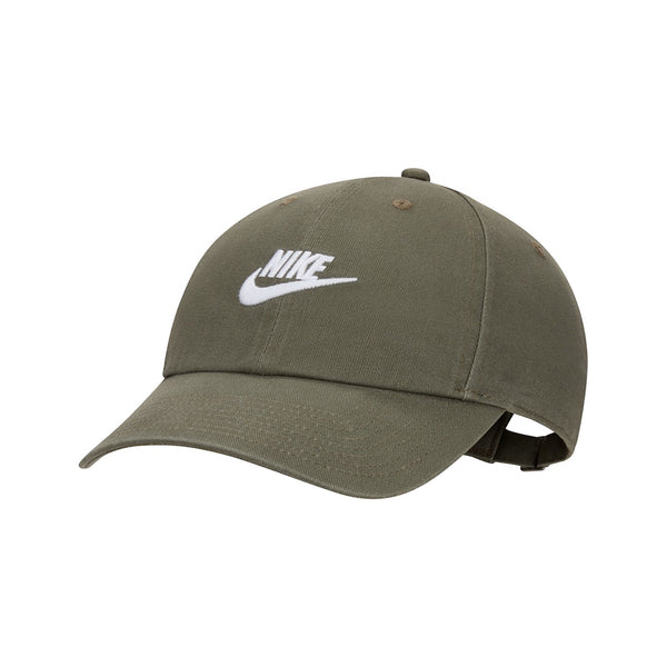 NIKE | CLUB CAP UNSTRUCTURED FUTURA WASH. CARGO KHAKI/WHITE AVAILABLE ONLINE AND IN STORE AT MOMENTUM SKATESHOP IN COTTESLOE, WESTERN AUSTRALIA. SHOP ONLINE NOW: www.momentumskate.com.au