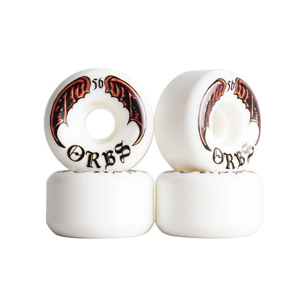 ORBS | SPECTERS SKATEBOARD WHEELS. WHITE / 56MM X 99A AVAILABLE ONLINE AND IN STORE AT MOMENTUM SKATESHOP IN COTTESLOE, WESTERN AUSTRALIA.