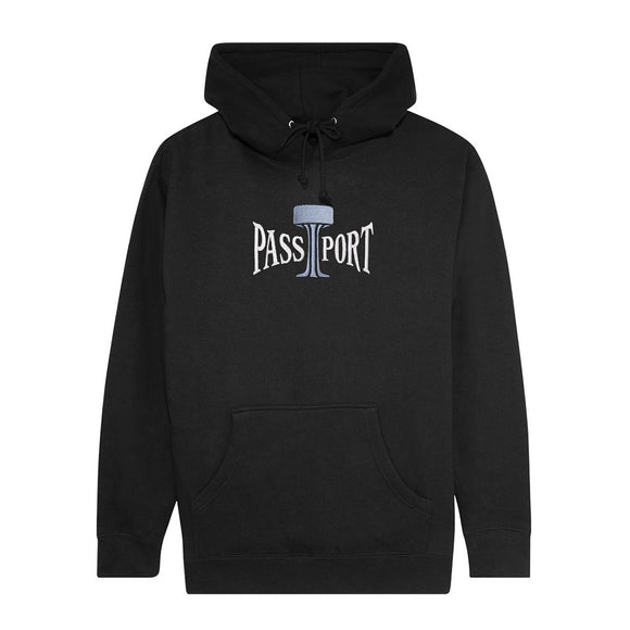 PASS~PORT | TOWERS OF WATER HOODIE. BLACK AVAILABLE ONLINE AND IN STORE AT MOMENTUM SKATESHOP IN COTTESLOE, WESTERN AUSTRALIA. SHOP ONLINE NOW: www.momentumskate.com.au