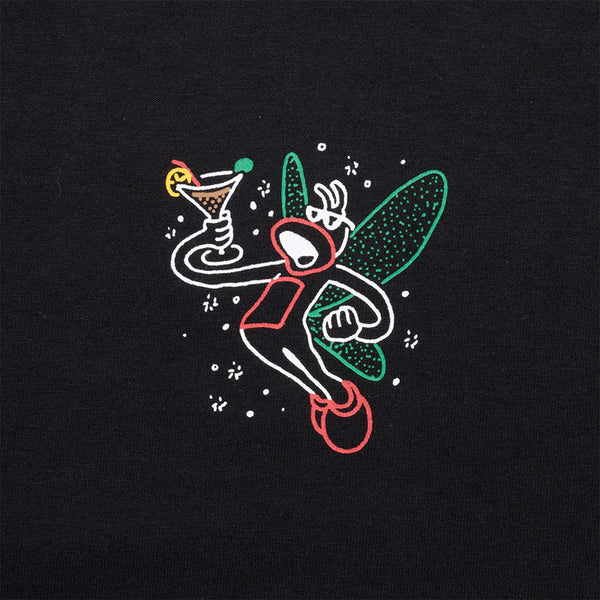 PASS~PORT X EVISEN | KARAOKE SHORT SLEEVE TEE. BLACK AVAILABLE ONLINE AND IN STORE AT MOMENTUM SKATESHOP IN COTTESLOE, WESTERN AUSTRALIA.