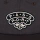 PASS~PORT | HEIRLOOM RPET CASUAL CAP. DARK CHOC AVAILABLE ONLINE AND IN STORE AT MOMENTUM SKATESHOP IN COTTESLOE, WESTERN AUSTRALIA. SHOP ONLINE NOW: www.momentumskate.com.au