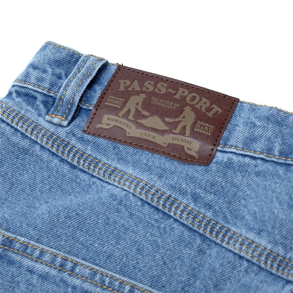 PASS~PORT | WORKERS CLUB JEAN R42. WASHED LIGHT INDIGO AVAILABLE ONLINE AND IN STORE AT MOMENTUM SKATESHOP IN COTTESLOE, WESTERN AUSTRALIA. SHOP ONLINE NOW: www.momentumskate.com.au