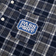 PASS~PORT | YEARBOOK LOGO WORKERS FLANNEL L/S SHIRT. NAVY AVAILABLE ONLINE AND IN STORE AT MOMENTUM SKATESHOP IN COTTESLOE, WESTERN AUSTRALIA. SHOP ONLINE NOW: www.momentumskate.com.au
