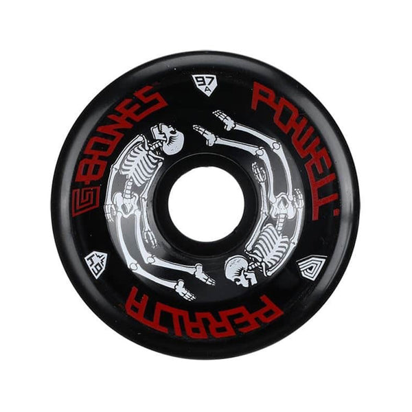POWELL PERALTA | CLASSIC G-BONES SKATEBOARD WHEELS. BLACK / 64MM X 97A AVAILABLE ONLINE AND IN STORE AT MOMENTUM SKATESHOP IN COTTESLOE, WESTERN AUSTRALIA.