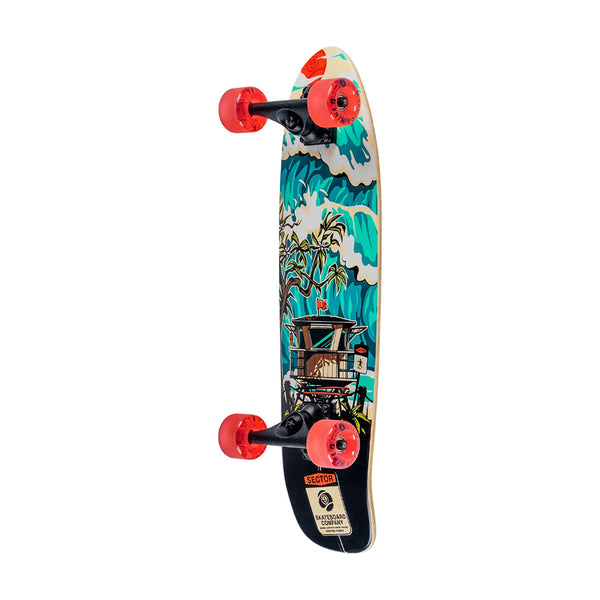 SECTOR 9 | SHOREBREAK BAMBINO COMPLETE CRUISER SKATEBOARD. 26.5" X 7.5" AVAILABLE ONLINE AND IN STORE AT MOMENTUM SKATESHOP IN COTTESLOE, WESTERN AUSTRALIA.