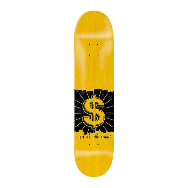 SLAVE X AJ ZAVALA | SIGN OF THE TIMES SKATEBOARD DECK. 9" X 33" AVAILABLE ONLINE AND IN STORE AT MOMENTUM SKATESHOP IN COTTESLOE, WESTERN AUSTRALIA.
