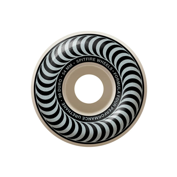 SPITFIRE | FORMULA FOUR CLASSIC SWIRL SKATEBOARD WHEELS. 54MM X 99A AVAILABLE ONLINE AND IN STORE AT MOMENTUM SKATESHOP IN COTTESLOE, WESTERN AUSTRALIA.