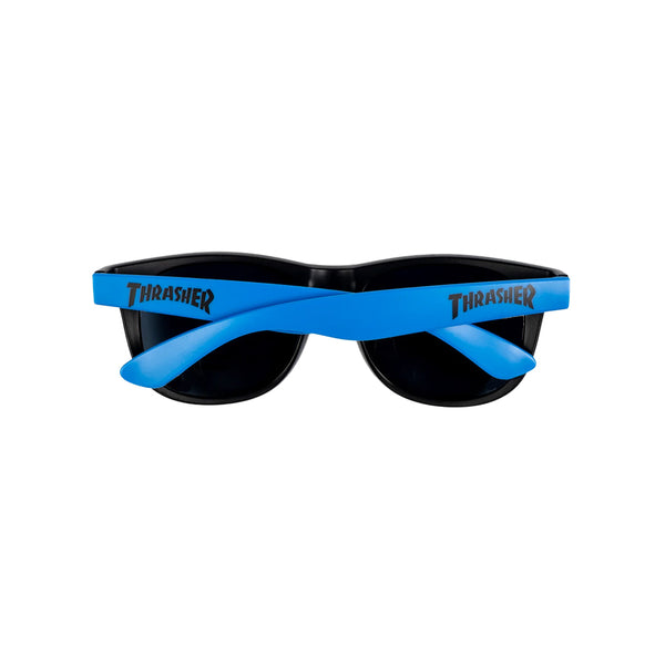 THRASHER | LOGO NOVELTY SUNGLASSES BLUE AVAILABLE ONLINE AND IN STORE AT MOMENTUM SKATESHOP IN COTTESLOE, WESTERN AUSTRALIA.