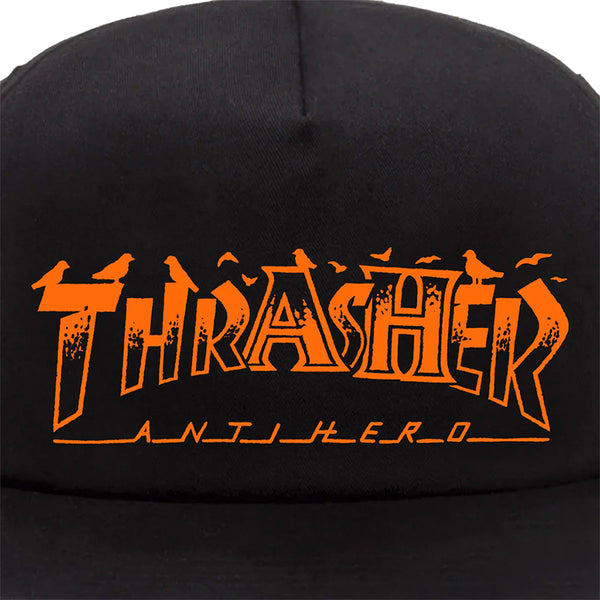 THRASHER | PIGEON MAG 5 PANEL SNAPBACK CAP AVAILABLE ONLINE AND IN STORE AT MOMENTUM SKATESHOP IN COTTESLOE, WESTERN AUSTRALIA. SHOP ONLINE NOW: www.momentumskate.com.au
