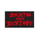 THRASHER | SKATE & DESTROY STICKER. 4" X 2" AVAILABLE ONLINE AND IN STORE AT MOMENTUM SKATESHOP IN COTTESLOE, WESTERN AUSTRALIA.