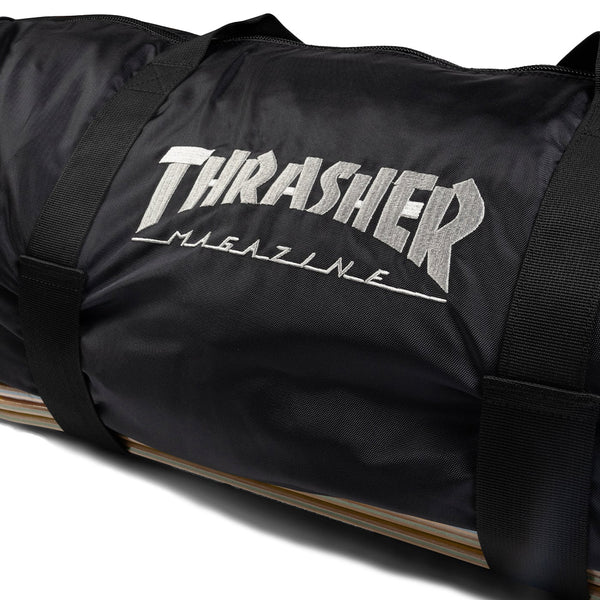 THRASHER | SKATEBAG LARGE DUFFEL. BLACK AVAILABLE ONLINE AND IN STORE AT MOMENTUM SKATESHOP IN COTTESLOE, WESTERN AUSTRALIA.