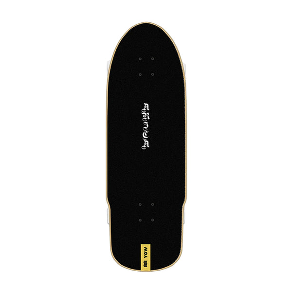 YOW | ARICA HIGH PERFORMANCE SURF SKATEBOARD. 10.5" X 33" AVAILABLE ONLINE AND IN STORE AT MOMENTUM SKATESHOP IN COTTESLOE, WESTERN AUSTRALIA.