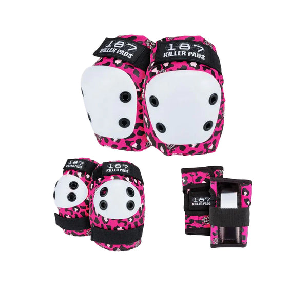 187 X Staab | Junior Six Pack - Knee/Elbow/Wrist Pad Set. Pink Available Online and in Store at Momentum Skateshop In Cottesloe, Western Australia. Shop Online Now: www.momentumskate.com.au