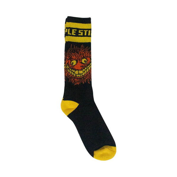 Anti Hero | Grimple Stix Socks. Black/yellow/orange Available Online and in Store at Momentum Skateshop In Cottesloe, Western Australia. Shop Online Now: www.momentumskate.com.au