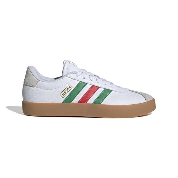 Adidas | VL Court 3.0 Shoes. Cloud White / Green / Red Available Online and in Store at Momentum Skateshop In Cottesloe, Western Australia. Shop Online Now: www.momentumskate.com.au