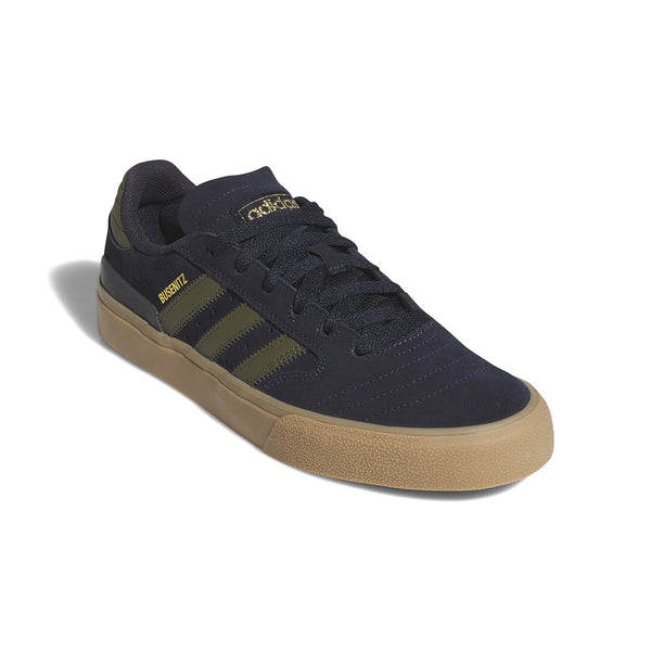 Adidas x Dennis Busenitz | Busenitz Vulc II Shoes. Ink / Olive / Gold Available Online and in Store at Momentum Skateshop In Cottesloe, Western Australia. Shop Online Now: www.momentumskate.com.au