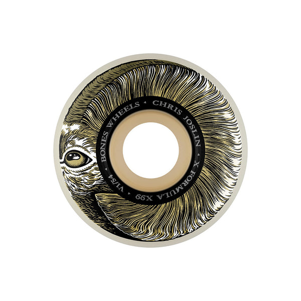 Bones x Chris Joslin | Joslin Wild Kingdom Rampage X-Formula V1 Standard Skateboard Wheels. 54mm x 99a Available Online and in Store at Momentum Skateshop In Cottesloe, Western Australia. Shop Online Now: www.momentumskate.com.au