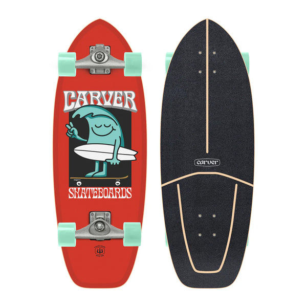 Carver x David "Wavy Davy" Stoddard | Wavy Davy Complete Surf Skateboard with C5 Trucks. 9.25" x 28" Available Online and in Store at Momentum Skateshop In Cottesloe, Western Australia. Shop Online Now: www.momentumskate.com.au