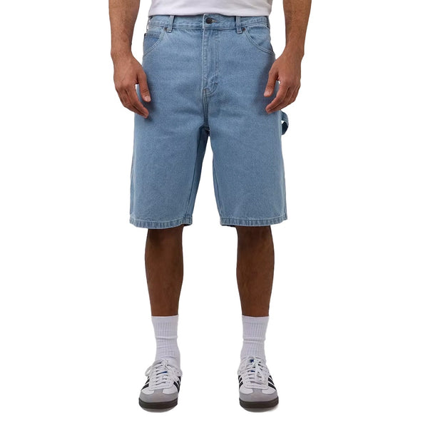 Dickies | 11 Relaxed Fit Denim Carpenter Short (jorts). Light Indigo Available Online and in Store at Momentum Skateshop In Cottesloe, Western Australia. Shop Online Now: www.momentumskate.com.au