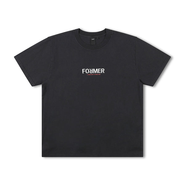 Former | Legacy Reaction Short Sleeve Tee. Washed Black Available Online and in Store at Momentum Skateshop In Cottesloe, Western Australia. Shop Online Now: www.momentumskate.com.au