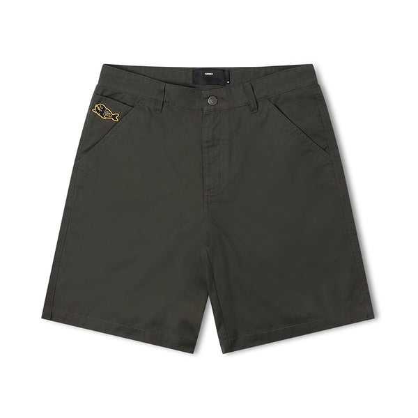 Former | Reynolds Elastic Waist 21" Walkshort. Deep Olive Available Online and in Store at Momentum Skateshop In Cottesloe, Western Australia. Shop Online Now: www.momentumskate.com.au