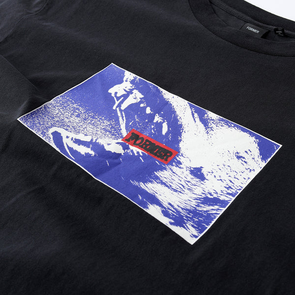 Former | Stray Short Sleeve Tee. Washed Black Available Online and in Store at Momentum Skateshop In Cottesloe, Western Australia. Shop Online Now: www.momentumskate.com.au