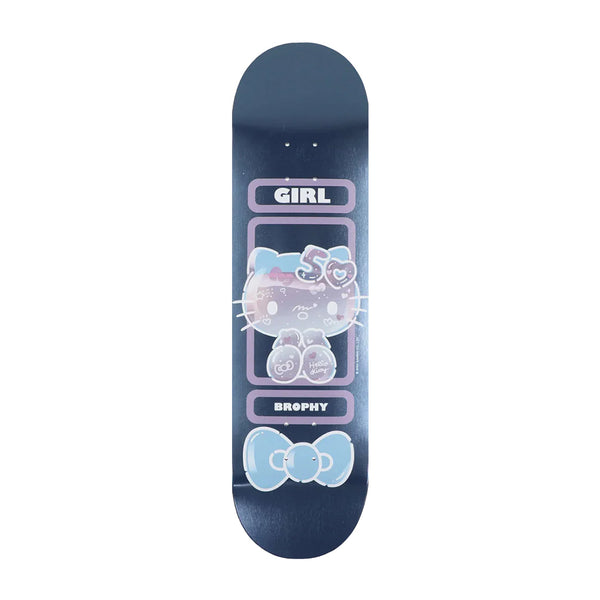 Girl x Andrew Brophy | Hello Kitty 50th Anniversary Skateboard Deck. 8.5" x 32.625" Available Online and in Store at Momentum Skateshop In Cottesloe, Western Australia. Shop Online Now: www.momentumskate.com.au